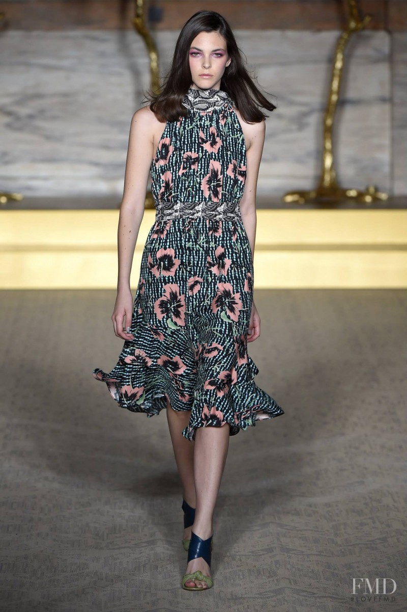 Vittoria Ceretti featured in  the Matthew Williamson fashion show for Spring/Summer 2015