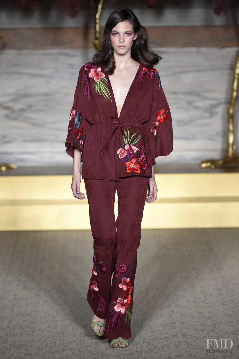 Vittoria Ceretti featured in  the Matthew Williamson fashion show for Spring/Summer 2015