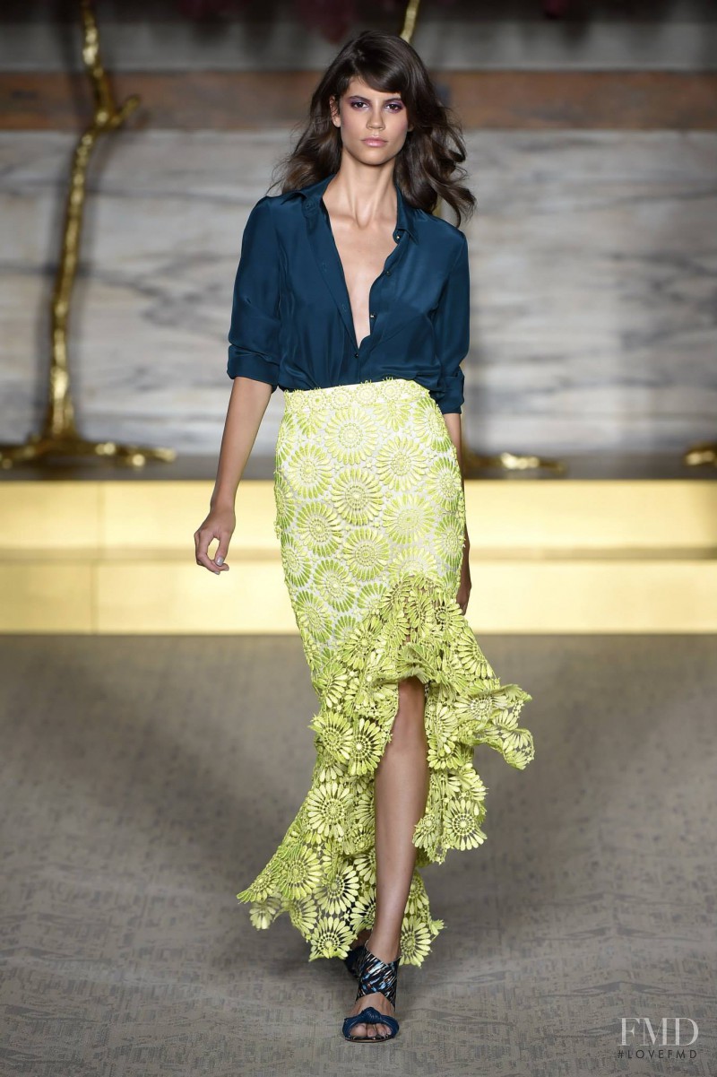 Antonina Petkovic featured in  the Matthew Williamson fashion show for Spring/Summer 2015