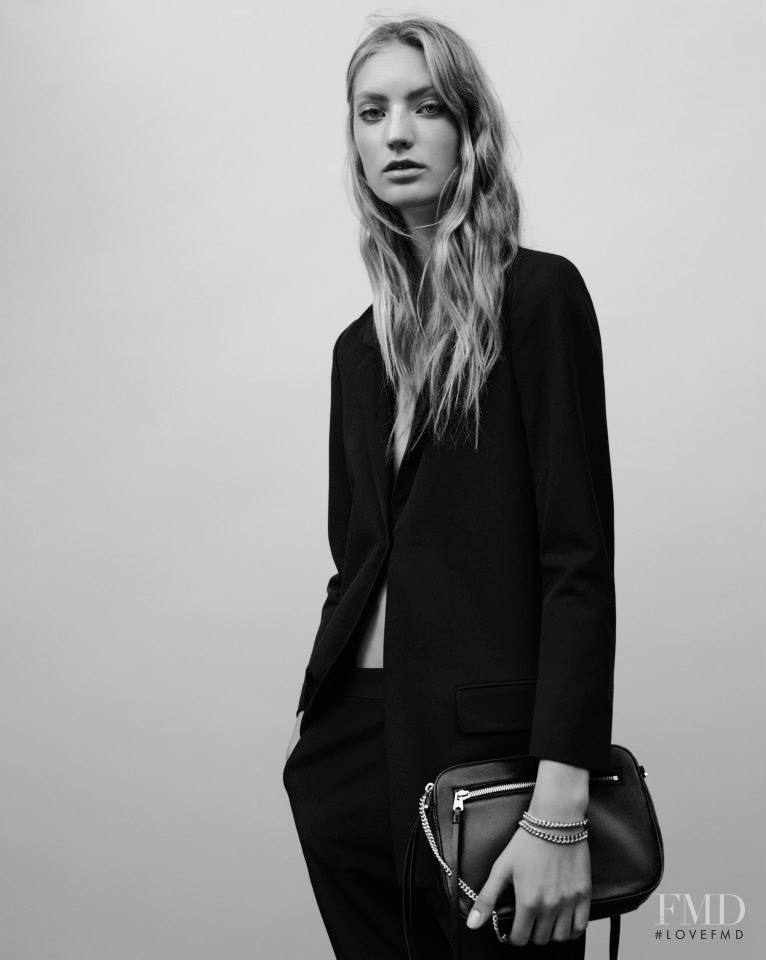 Susanne Knipper featured in  the AllSaints Handbags lookbook for Autumn/Winter 2015