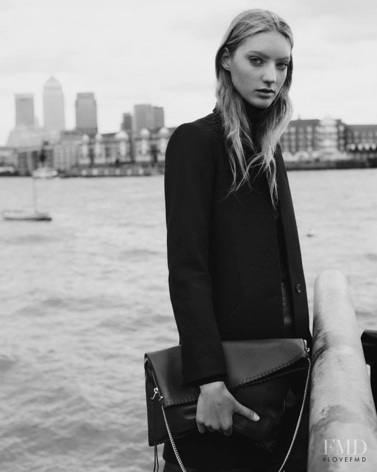 Susanne Knipper featured in  the AllSaints Handbags lookbook for Autumn/Winter 2015