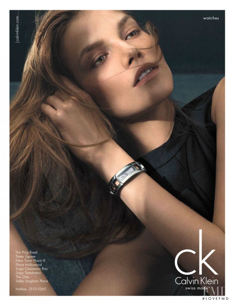 Suvi Koponen featured in  the Ck Calvin Klein Watches advertisement for Spring/Summer 2013