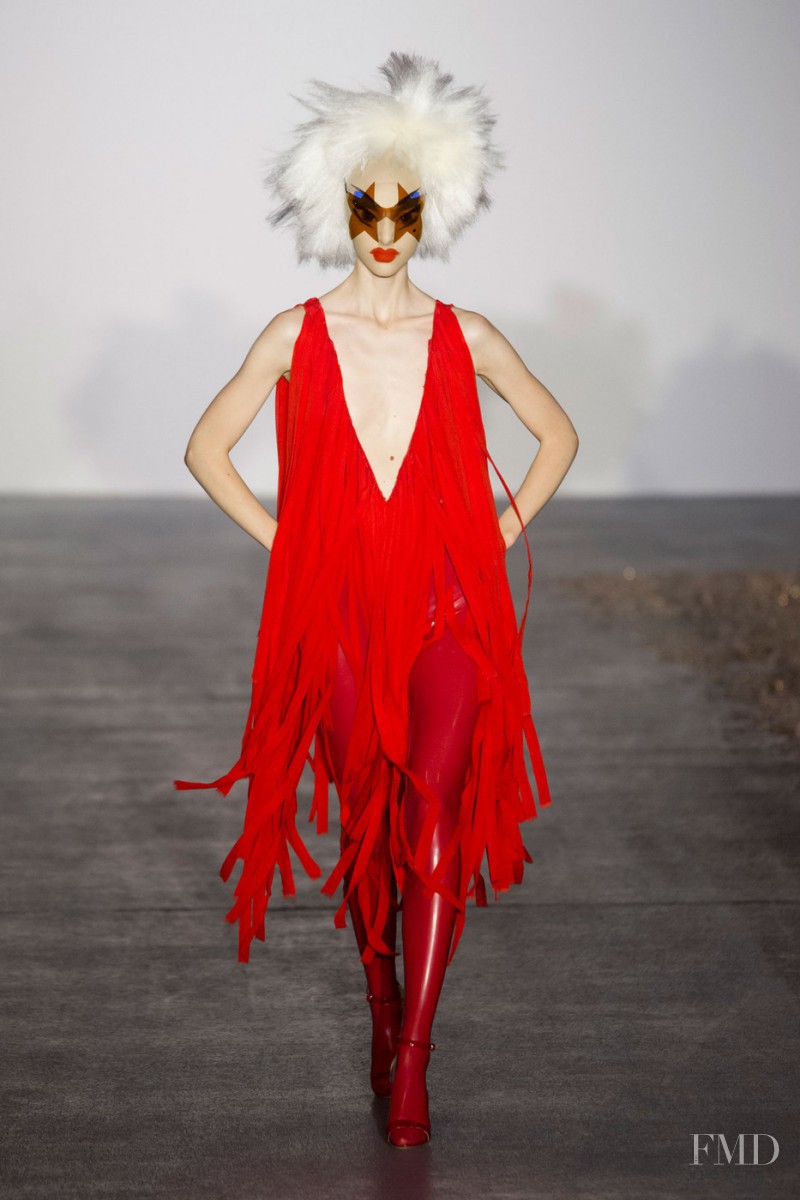 Hedvig Palm featured in  the Gareth Pugh fashion show for Spring/Summer 2016