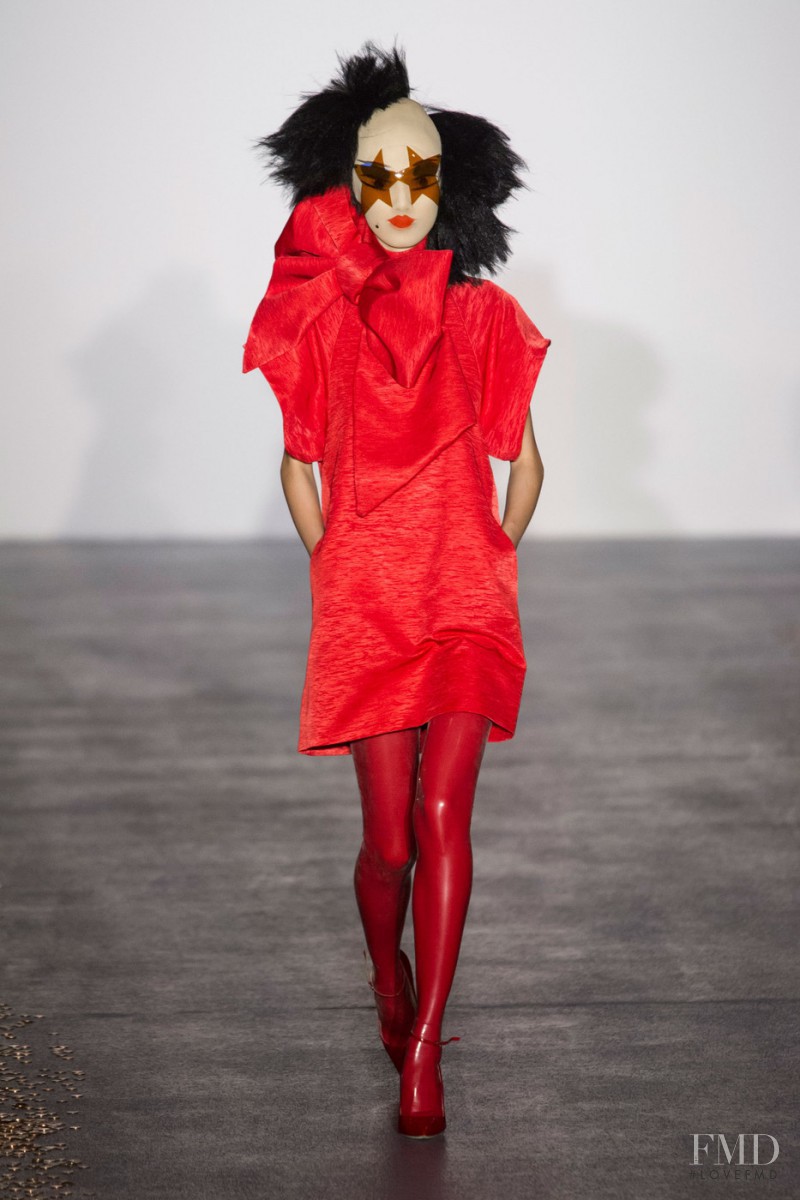 Dongqi Xue featured in  the Gareth Pugh fashion show for Spring/Summer 2016