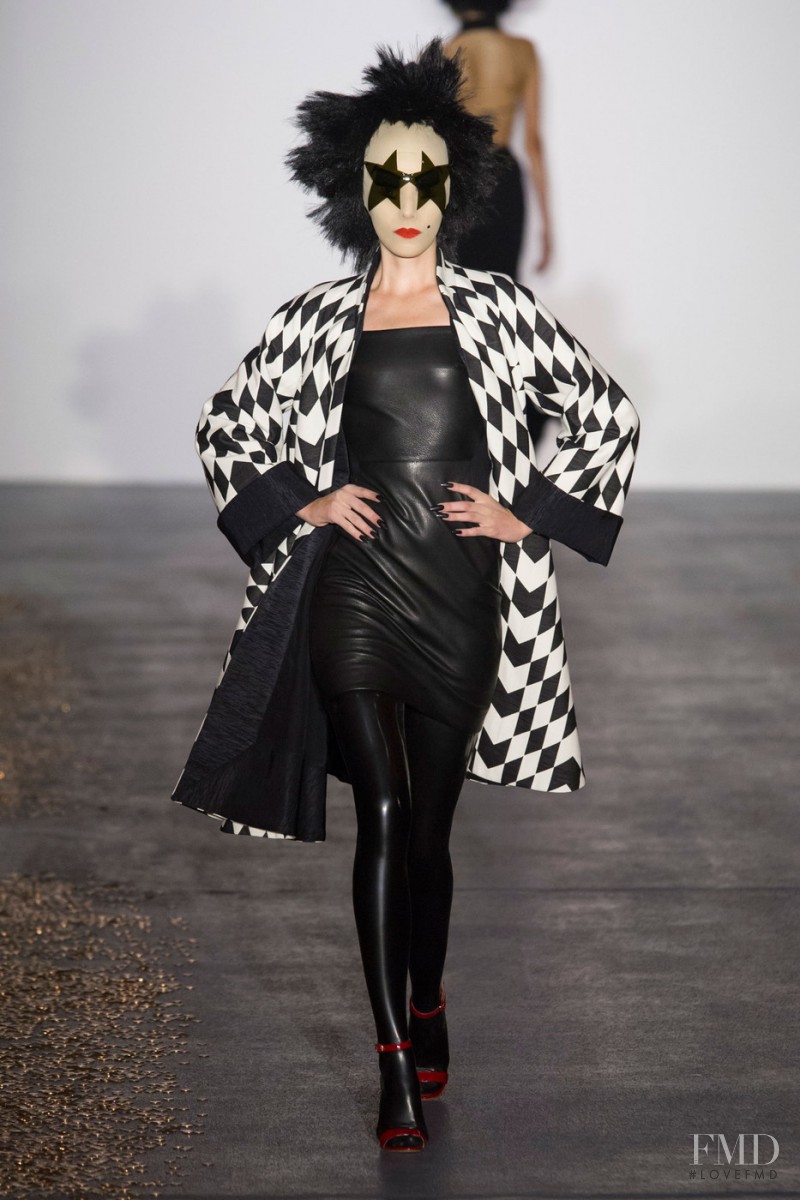 Alexandra Hochguertel featured in  the Gareth Pugh fashion show for Spring/Summer 2016