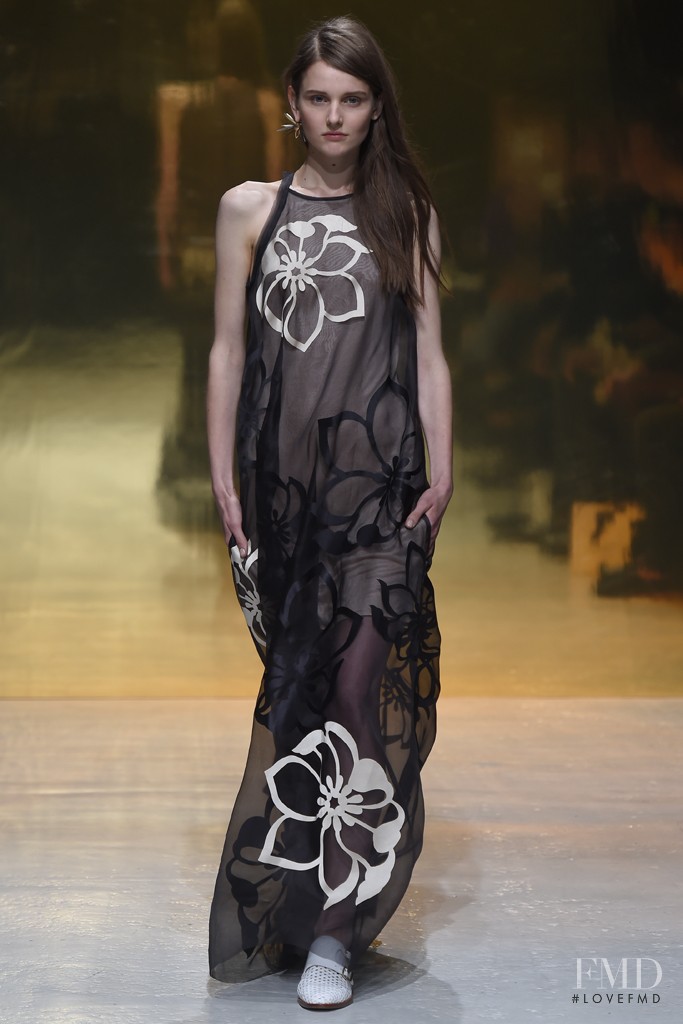 Luba Hryniv featured in  the Kaviar Gauche fashion show for Spring/Summer 2015