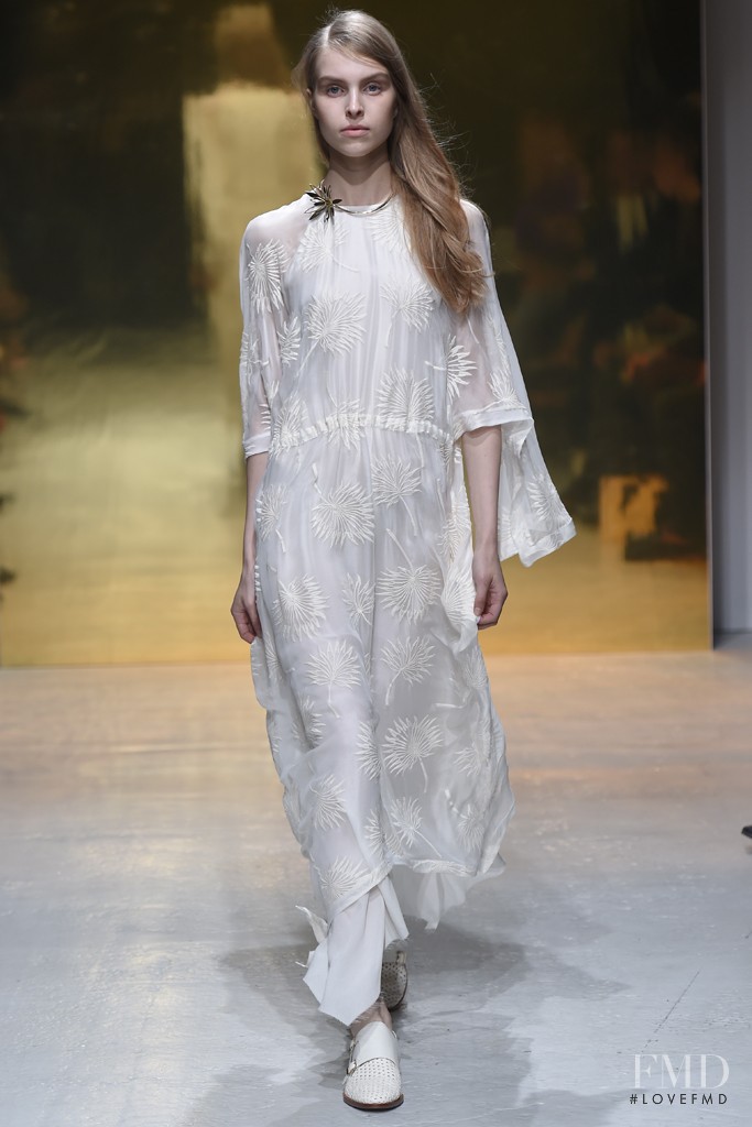 Kati Fiskaali featured in  the Kaviar Gauche fashion show for Spring/Summer 2015
