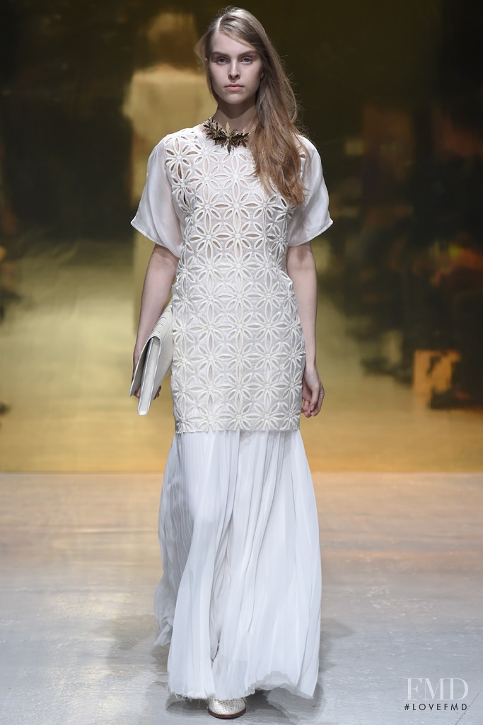 Kati Fiskaali featured in  the Kaviar Gauche fashion show for Spring/Summer 2015