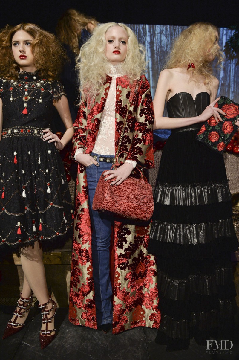 Lily Walker featured in  the Alice + Olivia fashion show for Autumn/Winter 2014