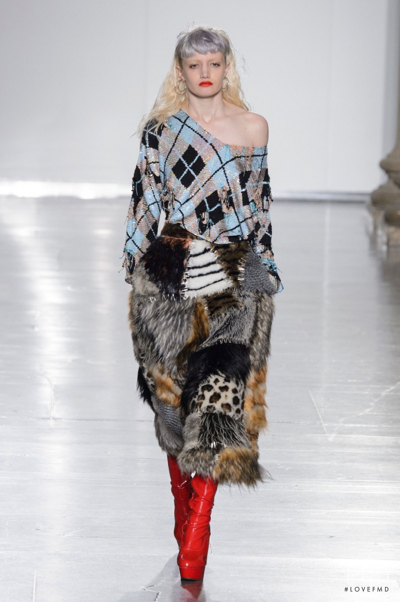 Lily Walker featured in  the Ashish fashion show for Autumn/Winter 2015
