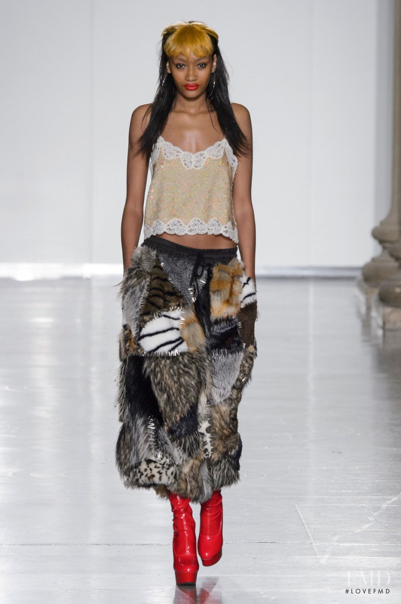 Cheyenne Maya Carty featured in  the Ashish fashion show for Autumn/Winter 2015