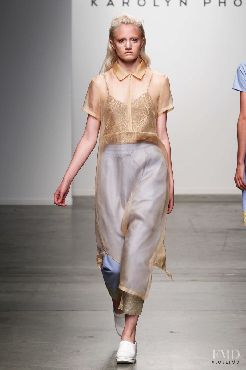 Lily Walker featured in  the Karolyn Pho fashion show for Spring/Summer 2015