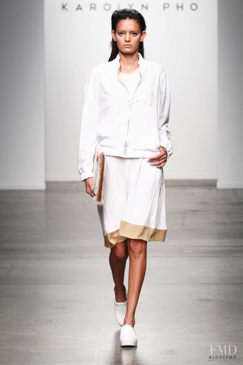 Wanessa Milhomem featured in  the Karolyn Pho fashion show for Spring/Summer 2015