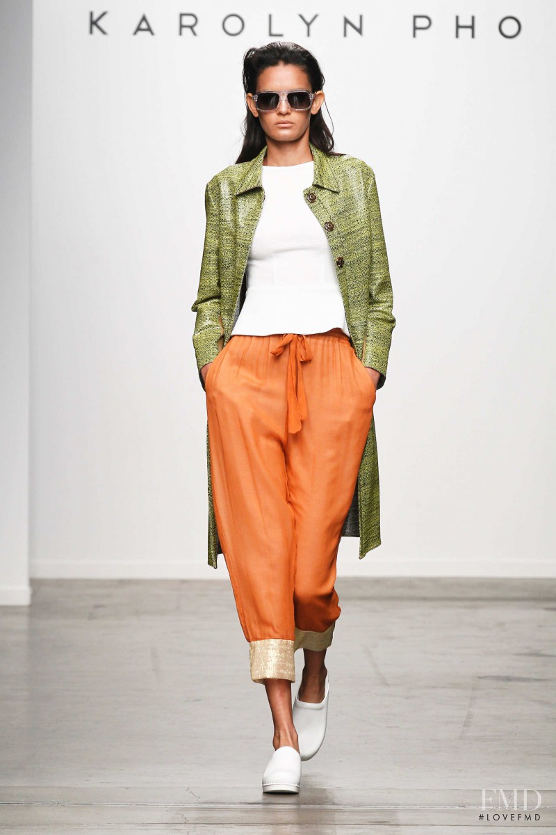 Wanessa Milhomem featured in  the Karolyn Pho fashion show for Spring/Summer 2015