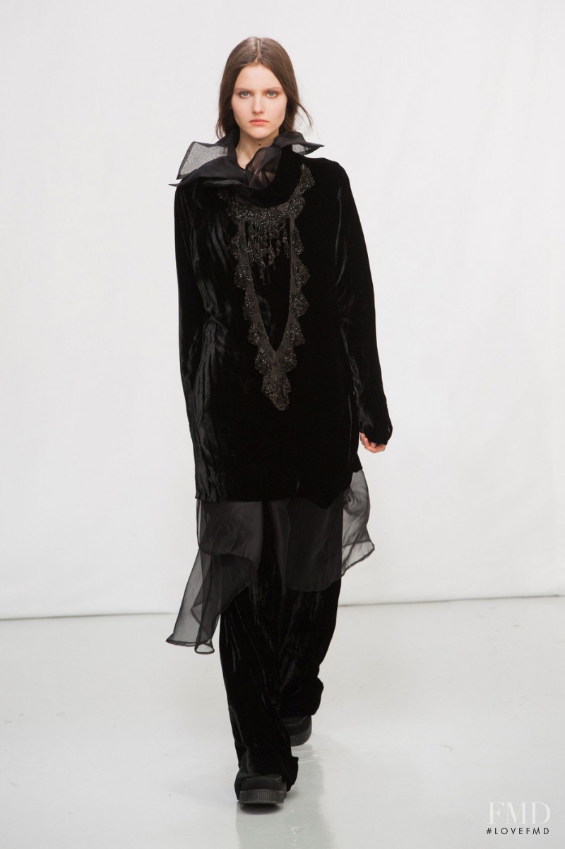 Luba Hryniv featured in  the Moon Young Hee fashion show for Autumn/Winter 2014