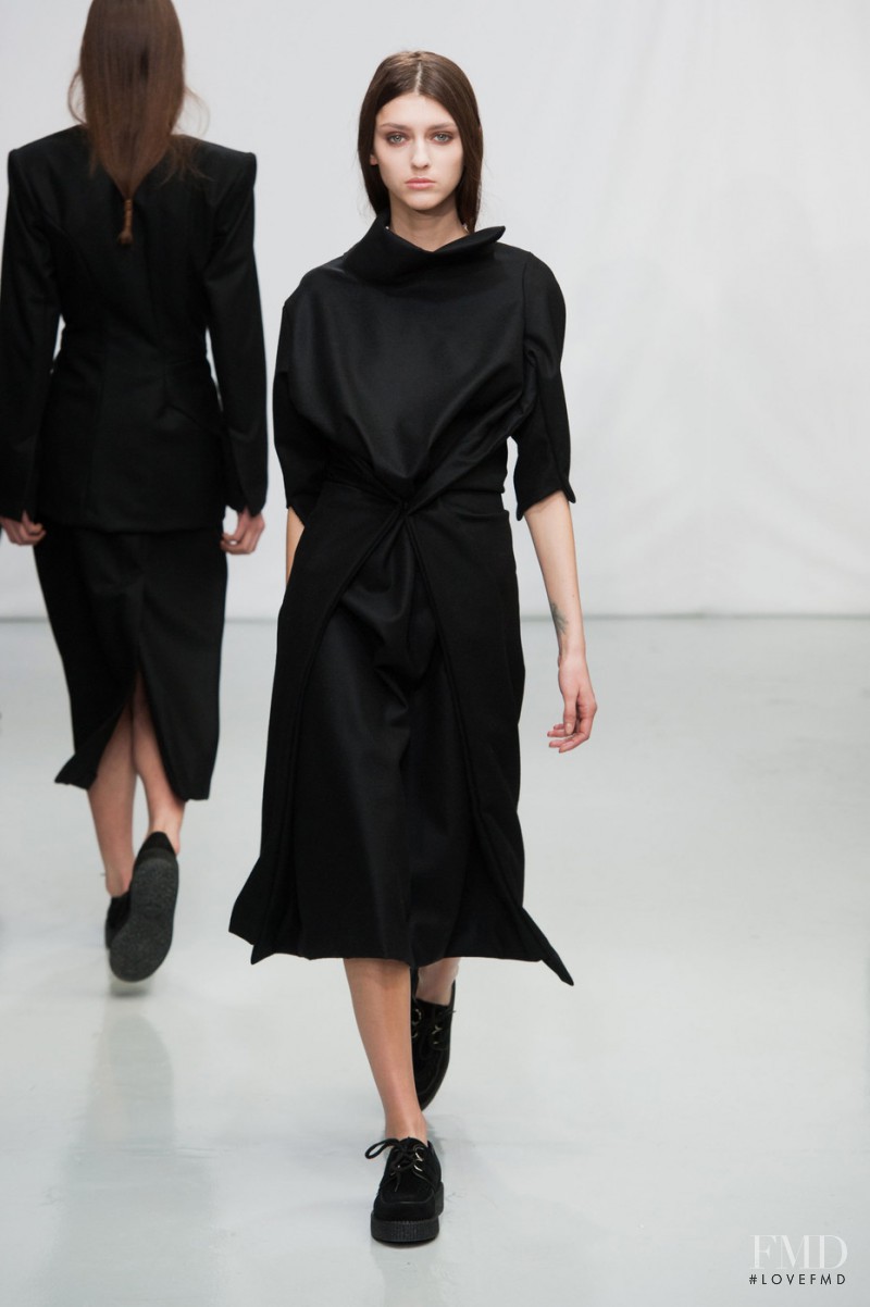 Alexandra Rudakova featured in  the Moon Young Hee fashion show for Autumn/Winter 2014