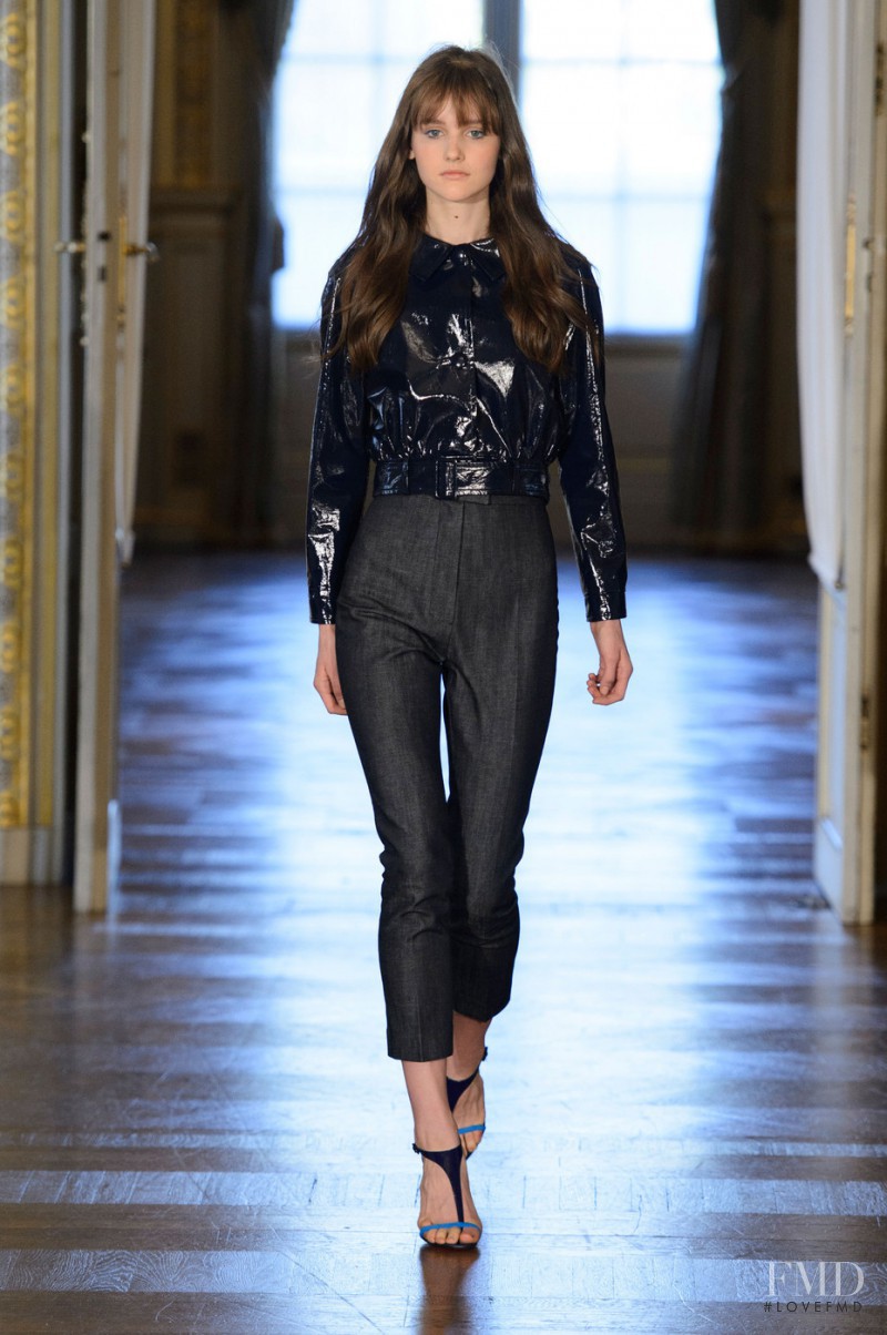 Luba Hryniv featured in  the Martin Grant fashion show for Spring/Summer 2015