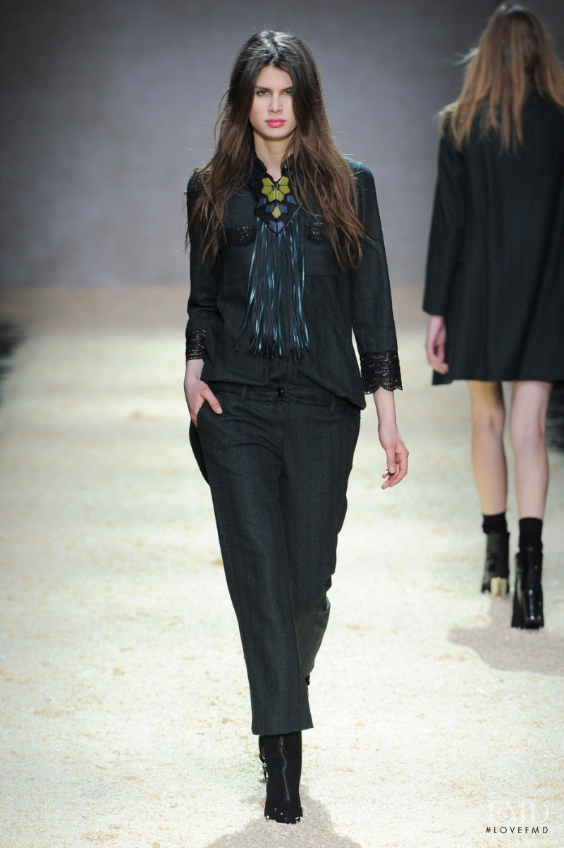 Livia Pillmann featured in  the Kristina Ti fashion show for Autumn/Winter 2015