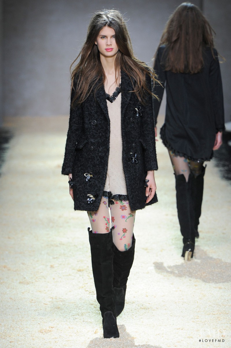 Livia Pillmann featured in  the Kristina Ti fashion show for Autumn/Winter 2015