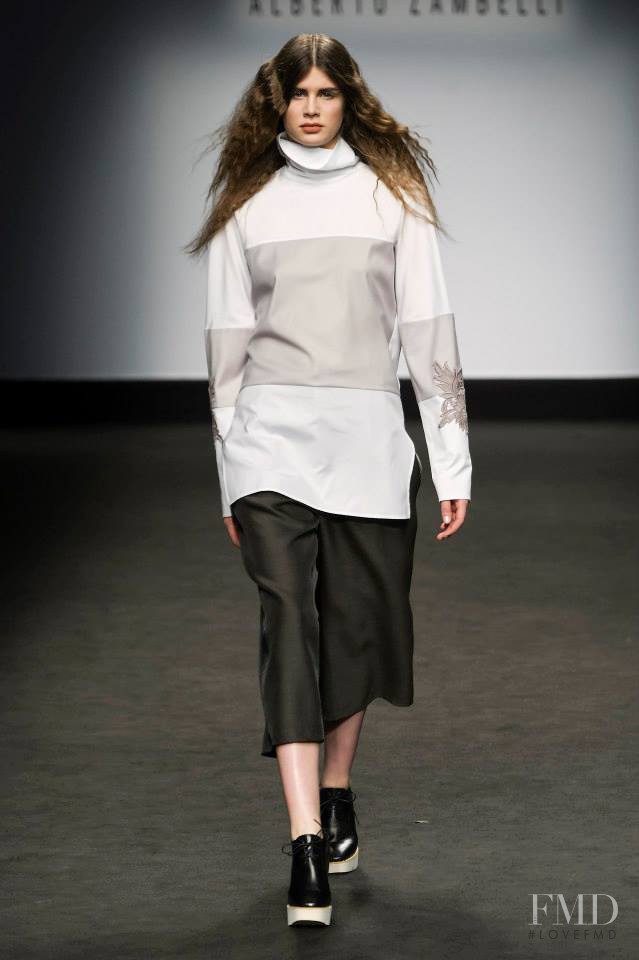 Livia Pillmann featured in  the Alberto Zambelli fashion show for Autumn/Winter 2015