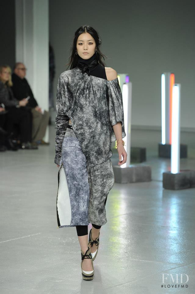 Liu Wen featured in  the Rodarte fashion show for Autumn/Winter 2013