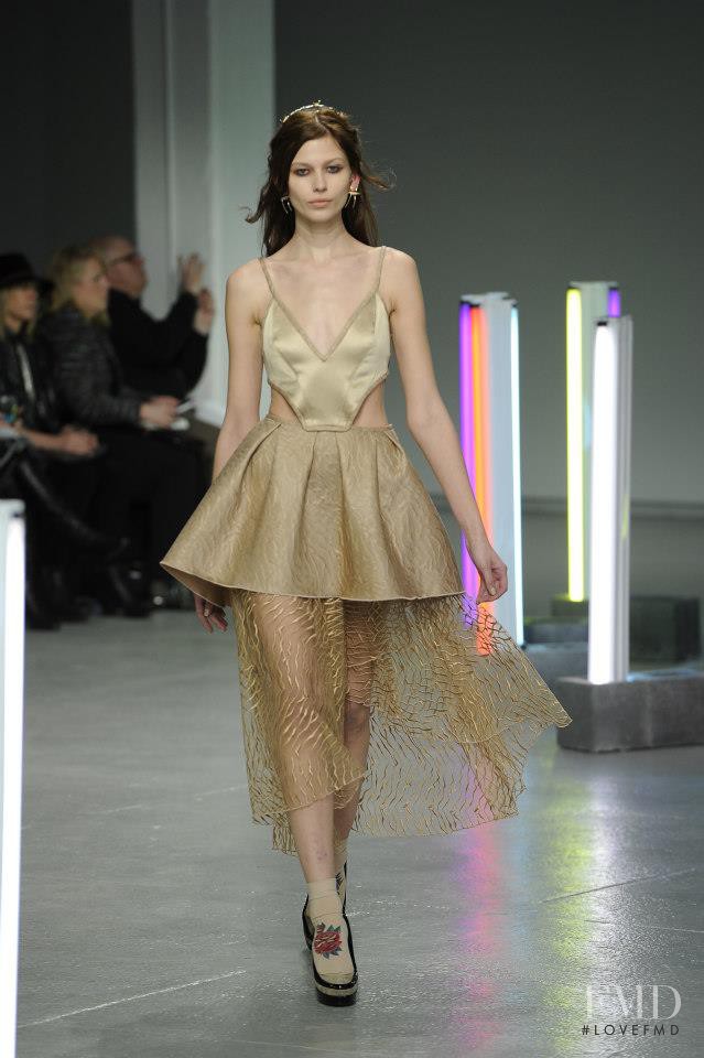 Monika Sawicka featured in  the Rodarte fashion show for Autumn/Winter 2013