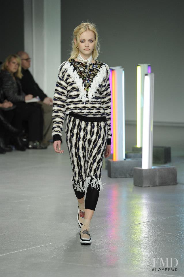 Ginta Lapina featured in  the Rodarte fashion show for Autumn/Winter 2013