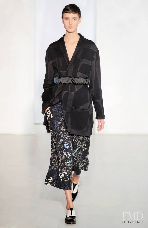 Alyosha Kovalyova featured in  the Odeeh fashion show for Autumn/Winter 2014