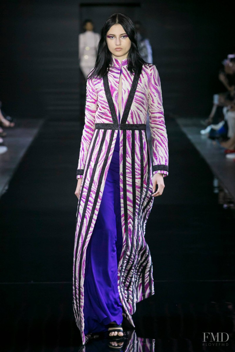 Bruna Ludtke featured in  the Azzaro fashion show for Autumn/Winter 2015