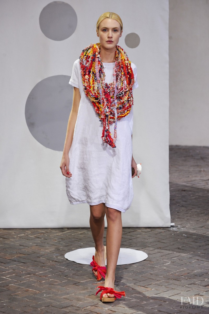 Caroline Mathis featured in  the Daniela Gregis fashion show for Spring/Summer 2014