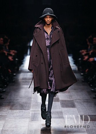 Rose Cordero featured in  the Burberry Prorsum fashion show for Autumn/Winter 2009