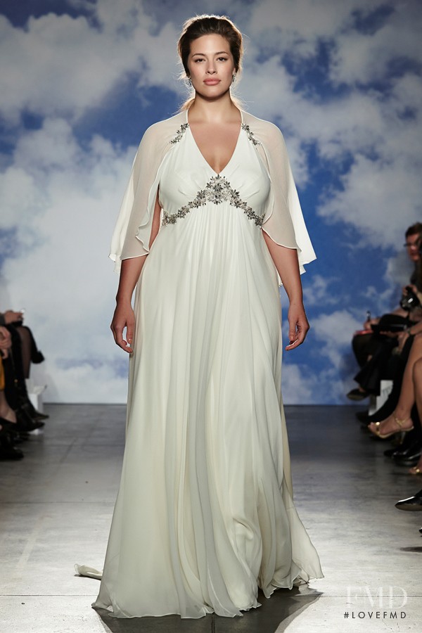 Ashley Graham featured in  the Jenny Packham Bridal Collection fashion show for Spring/Summer 2015