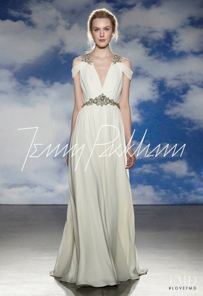 Caroline Mathis featured in  the Jenny Packham Bridal Collection fashion show for Spring/Summer 2015