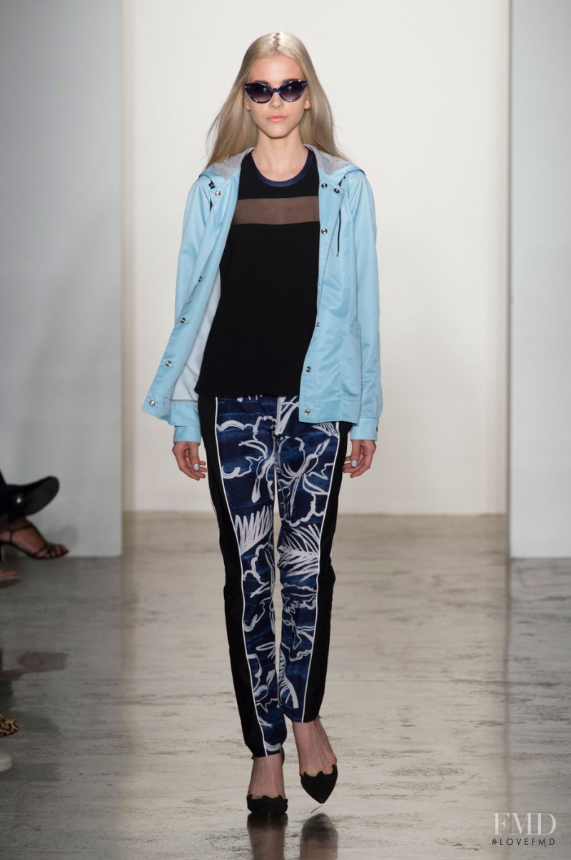 Gisele Pletzer featured in  the Timo Weiland fashion show for Spring/Summer 2015