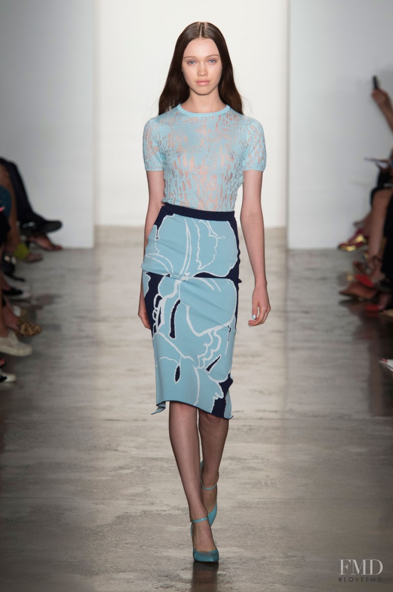 Haley Sutton featured in  the Timo Weiland fashion show for Spring/Summer 2015