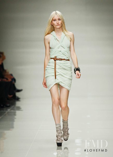 Iekeliene Stange featured in  the Burberry Prorsum fashion show for Spring/Summer 2010