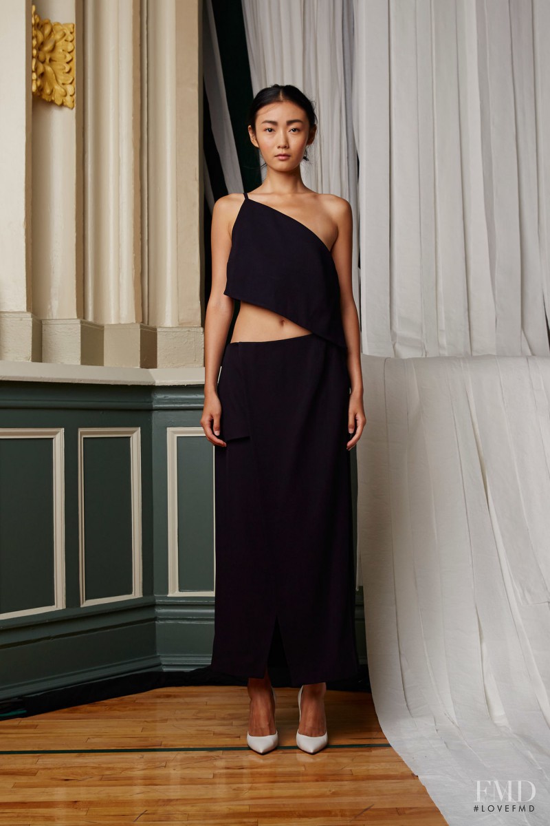 Yi Fei Li featured in  the Rosie Assoulin fashion show for Spring/Summer 2015