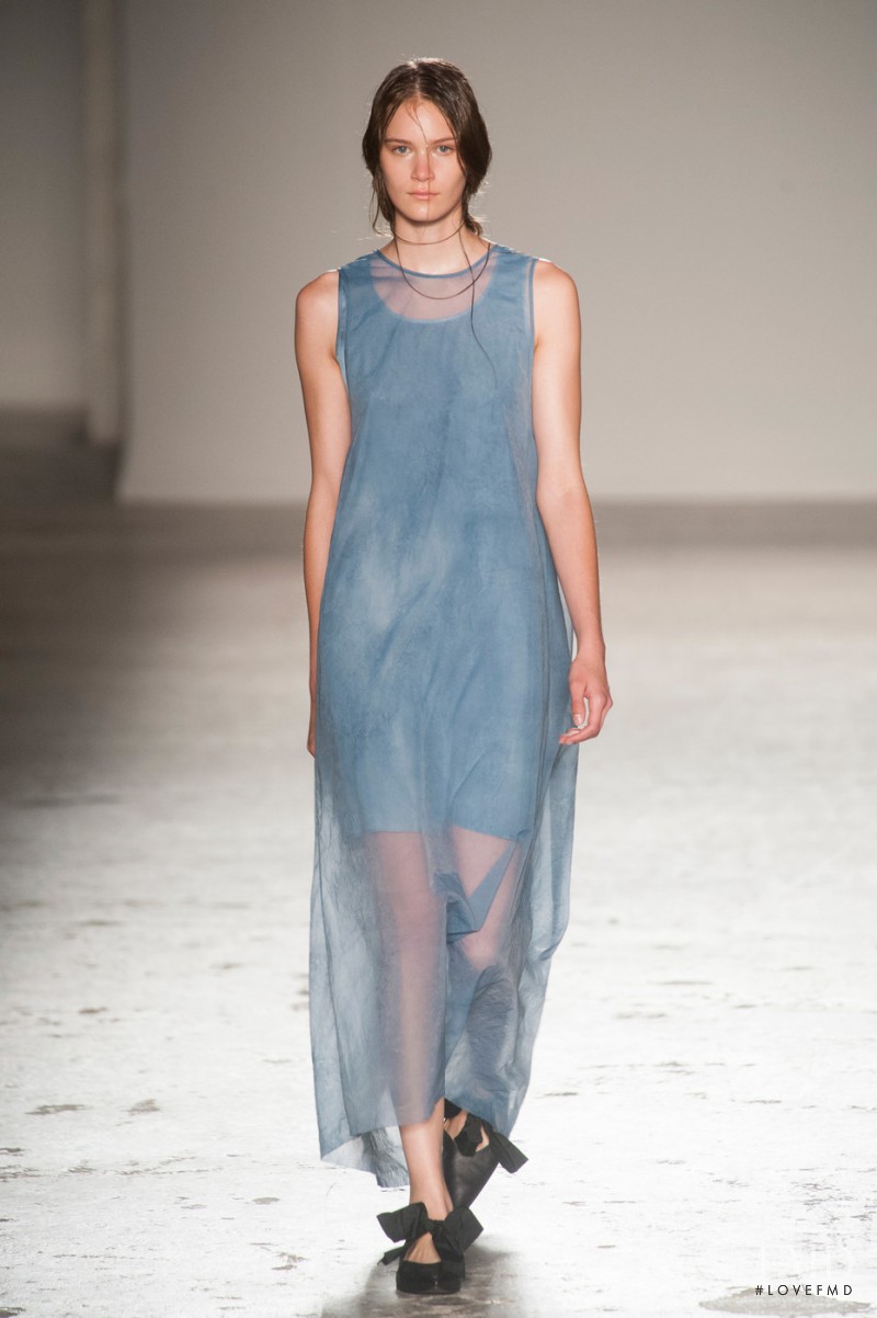 Nele Kenzler featured in  the Uma Wang fashion show for Spring/Summer 2014