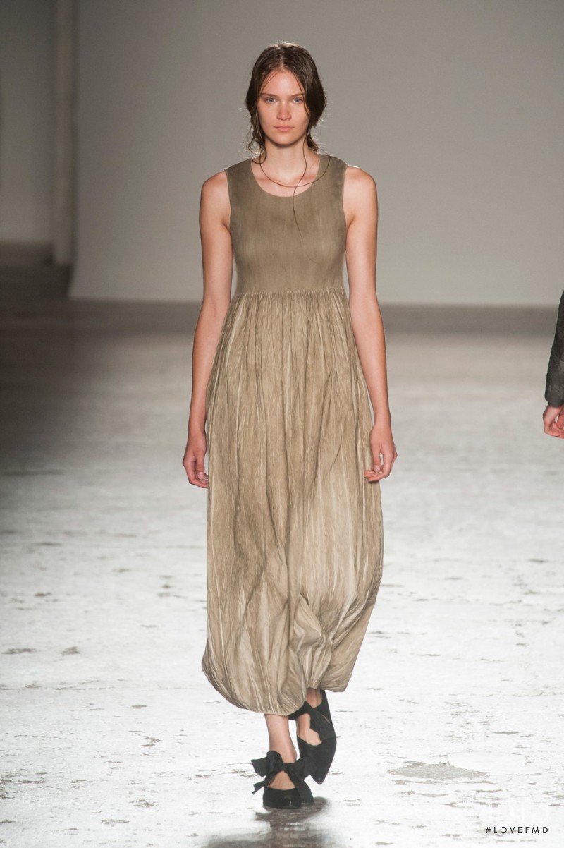 Nele Kenzler featured in  the Uma Wang fashion show for Spring/Summer 2014