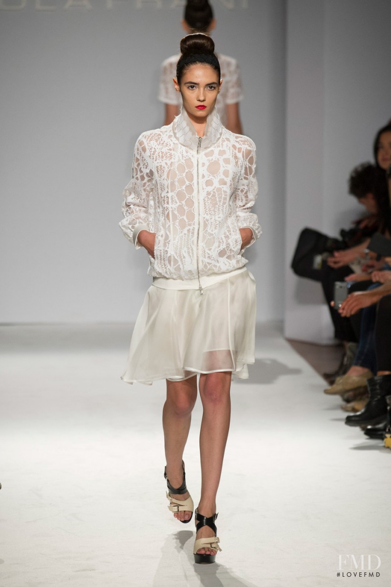 Dasha Khlynova featured in  the Paola Frani fashion show for Spring/Summer 2014