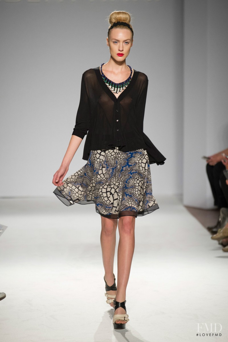 Caroline Mathis featured in  the Paola Frani fashion show for Spring/Summer 2014