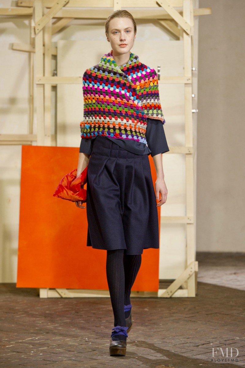 Caroline Mathis featured in  the Daniela Gregis fashion show for Autumn/Winter 2014