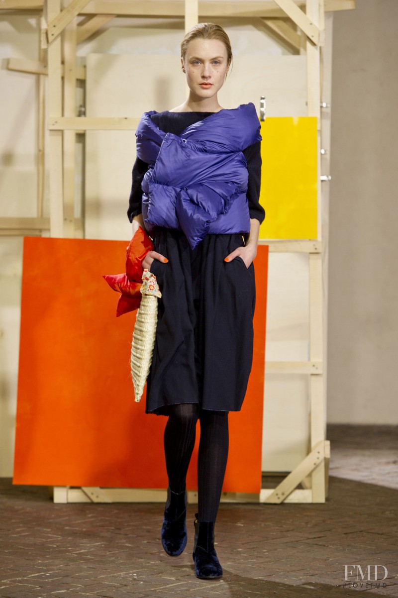 Caroline Mathis featured in  the Daniela Gregis fashion show for Autumn/Winter 2014