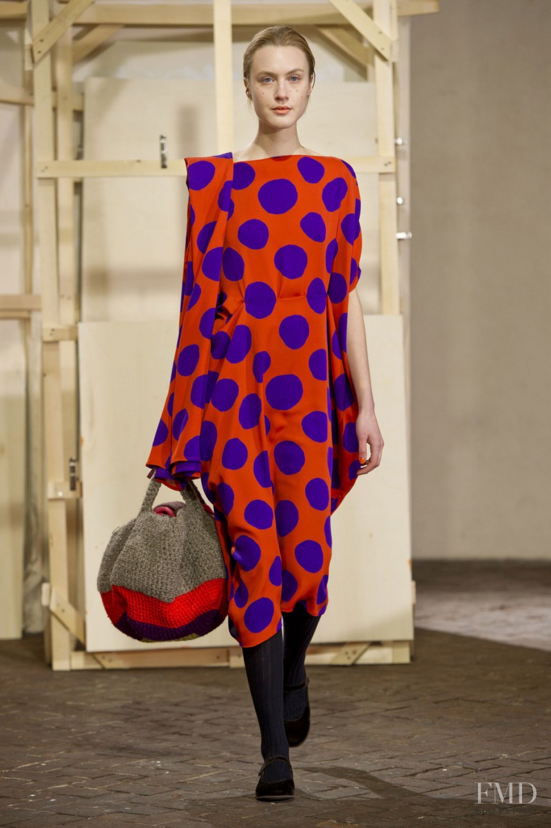 Caroline Mathis featured in  the Daniela Gregis fashion show for Autumn/Winter 2014