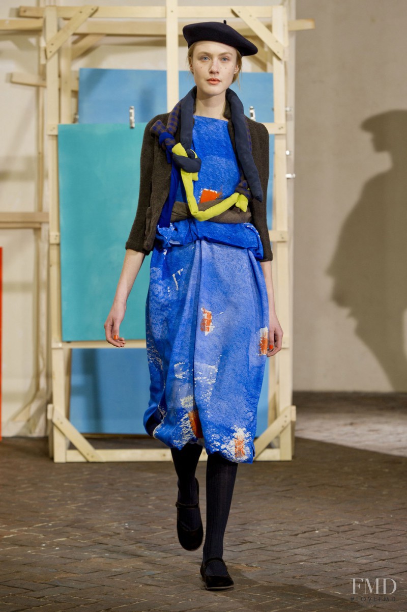 Caroline Mathis featured in  the Daniela Gregis fashion show for Autumn/Winter 2014
