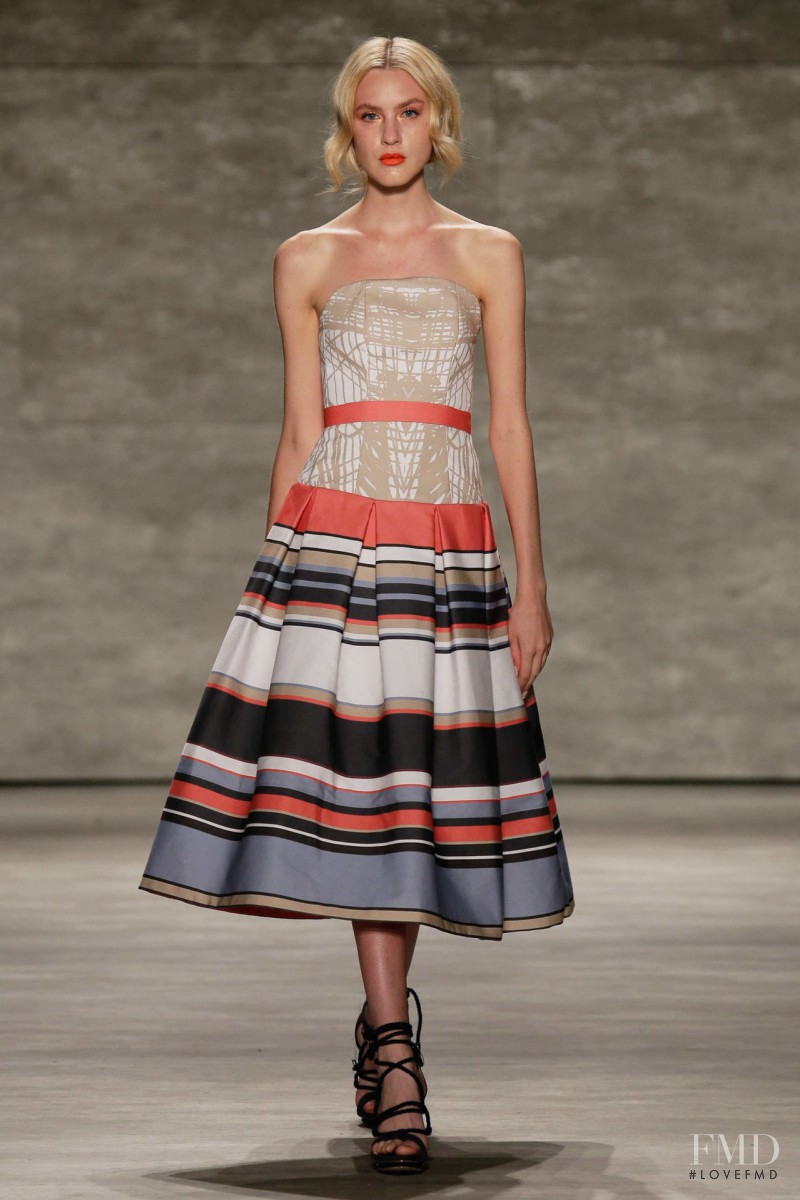 Caroline Mathis featured in  the Luis Antonio fashion show for Spring/Summer 2015