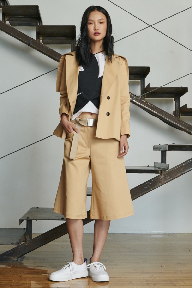 Gia Tang featured in  the Rosie Assoulin lookbook for Resort 2016