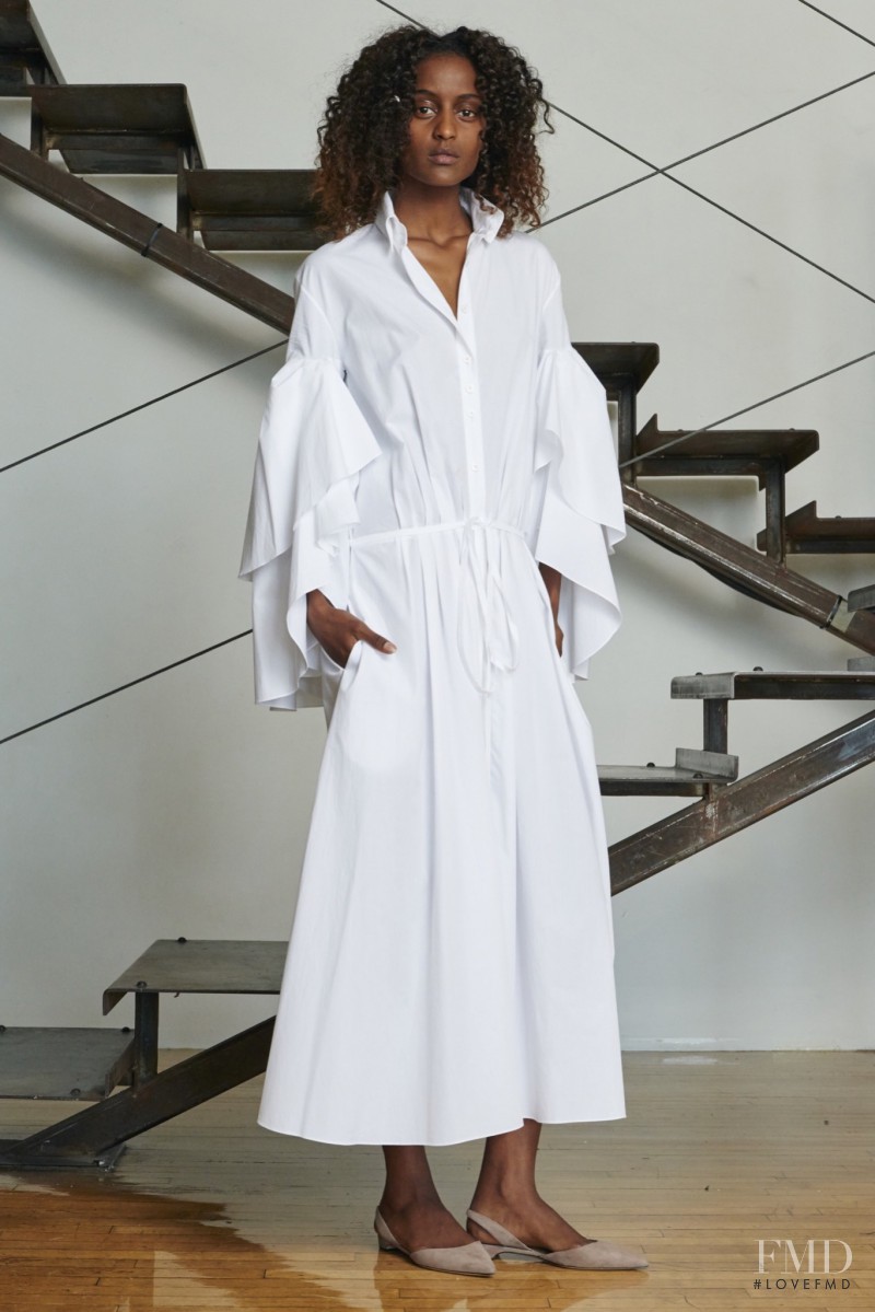 Lula Kenfe featured in  the Rosie Assoulin lookbook for Resort 2016