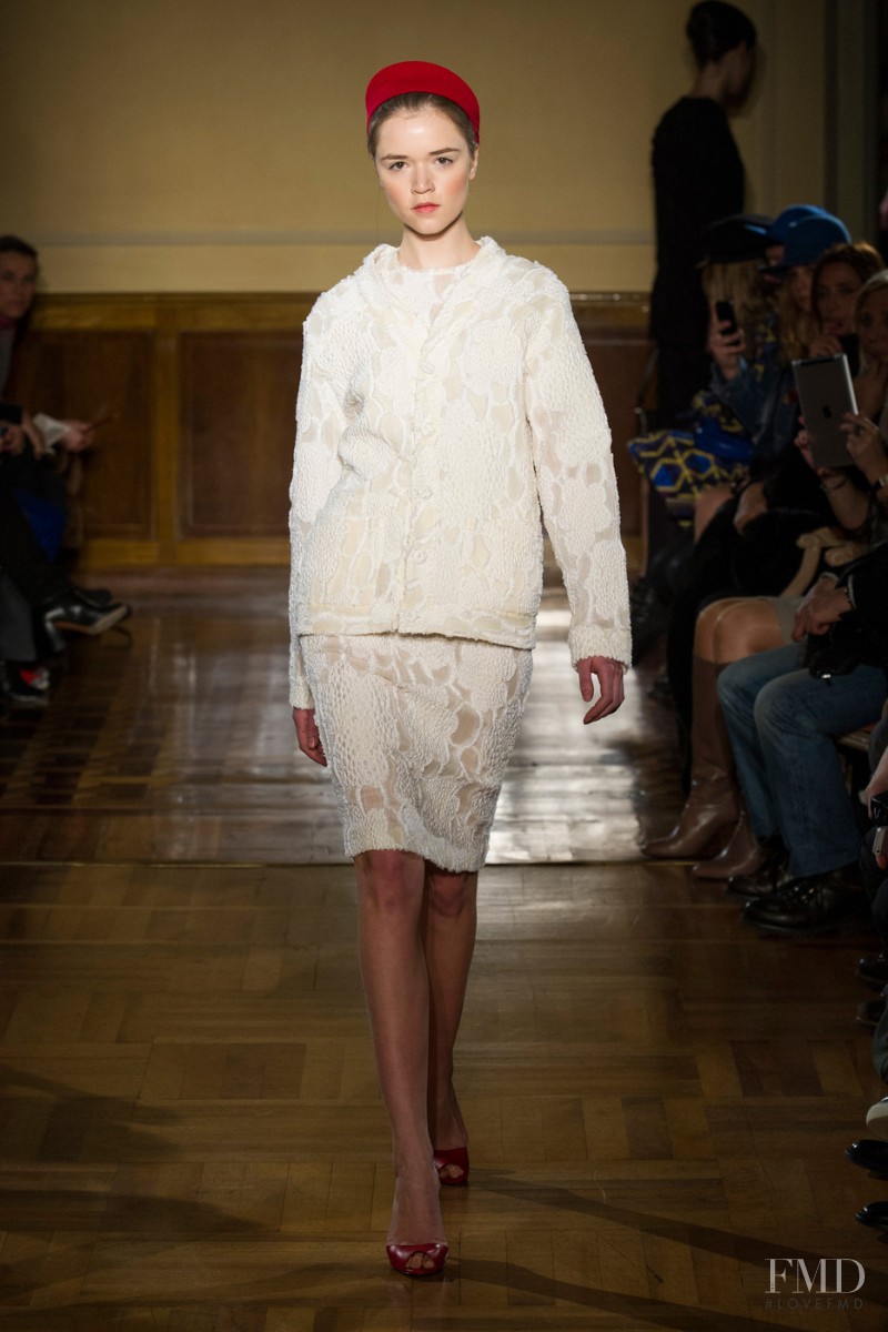 Maya Derzhevitskaya featured in  the Andrea Incontri fashion show for Autumn/Winter 2013