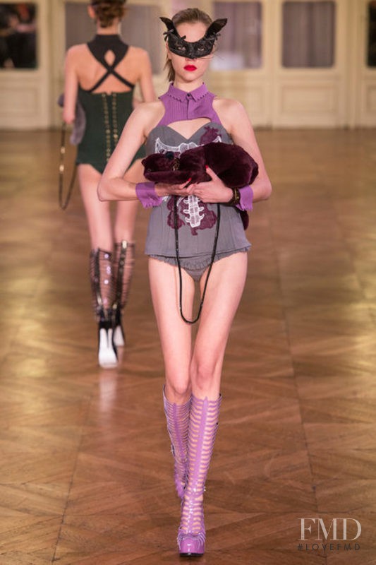 Maya Derzhevitskaya featured in  the Undercover Anatomicouture fashion show for Autumn/Winter 2013